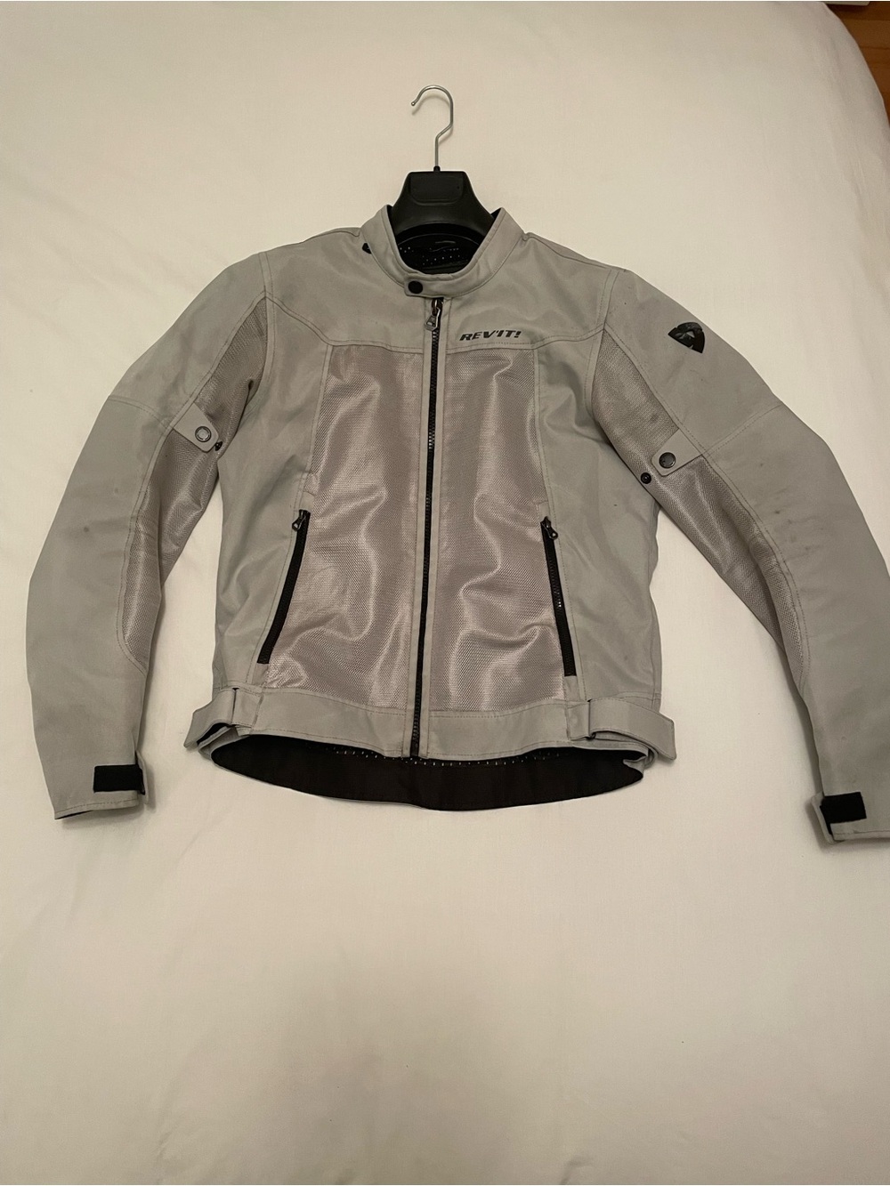 Men’s Light Gray Motorcycle Jacket